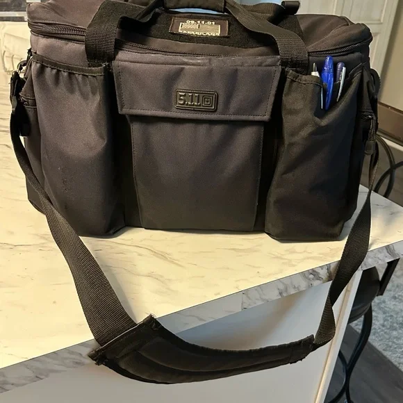 5.11 Tactical Black Patrol Bag with numerous storage pockets/areas. - Picture 5 of 8
